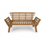 Lifa Garden 2-in-1 Houten Tuinbank en Ligbed. thumbnail