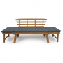 Lifa Garden 2-in-1 Houten Tuinbank en Ligbed. thumbnail