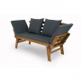 Lifa Garden 2-in-1 Houten Tuinbank en Ligbed. thumbnail