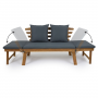 Lifa Garden 2-in-1 Houten Tuinbank en Ligbed. thumbnail