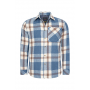 Het Mario Russo Overshirt in blauw. thumbnail