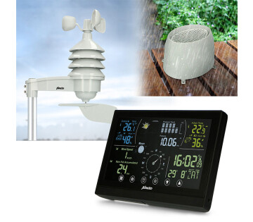 Het Alecto WS-3875 Weerstation wordt geleverd met verschillende meetapparatuur. 