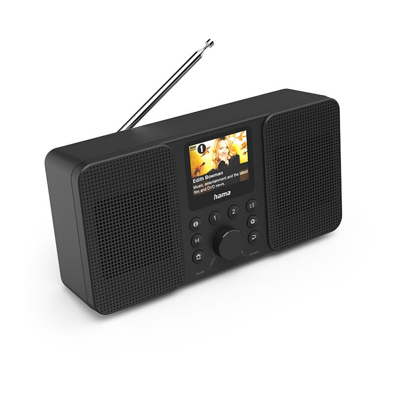 Hama DIR10 DAB+ Internetradio is een compacte radio.