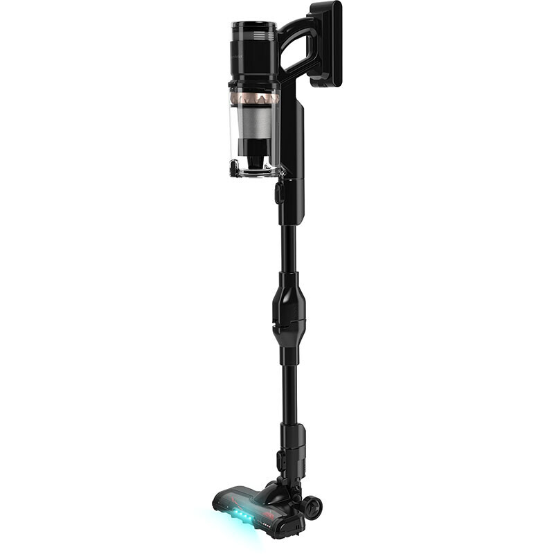 Steelstofzuiger met LED-verlichting op vloerborstel