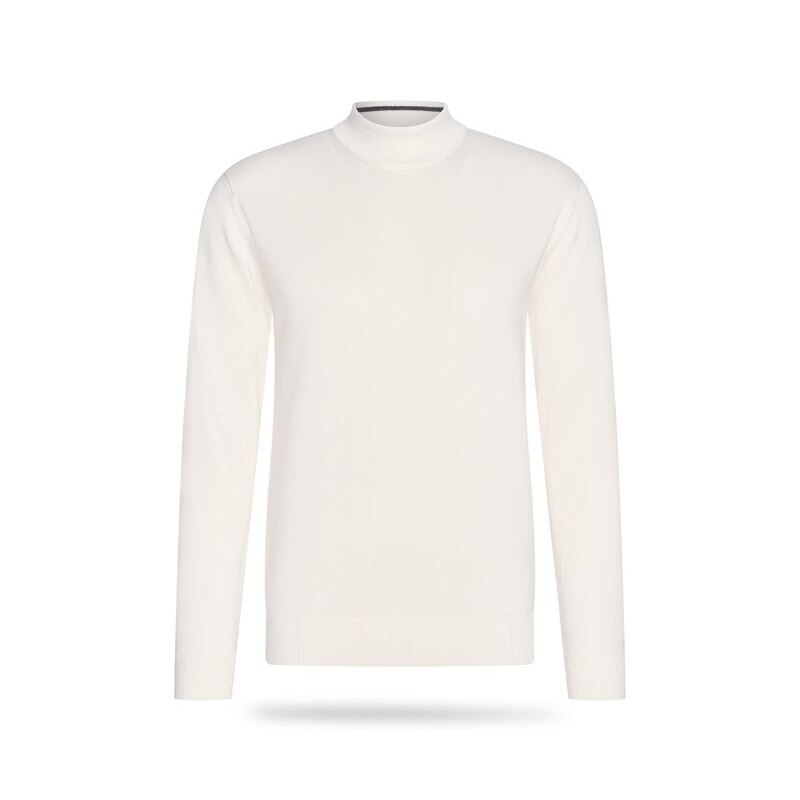 De Cappuccino Kosmo Turtleneck Trui in de kleur gebroken wit. 