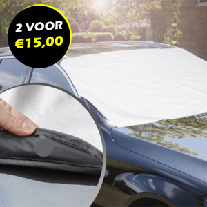 De Magnetische Vooruitcover beschermt je auto tegen de zon en vuil. 