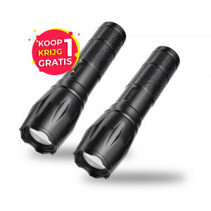 1+1 GRATIS FlinQ Militaire Zaklampen 1+1 GRATIS FlinQ Militaire Zaklampen