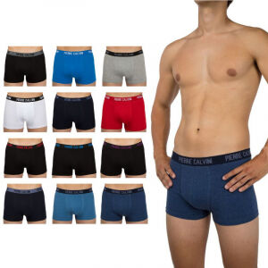 Het 12-Pack Pierre Calvini Boxershorts in de kleur classic.