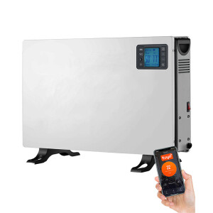 De Denver SCH-2105 Elektrische Convectorkachel is bedienbaar via Tuya, Google Home en Alexa.  De Denver SCH-2105 Elektrische Convectorkachel is bedienbaar via Tuya, Google Home en Alexa.