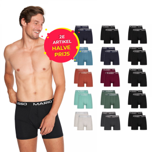 Het 10-Pack Mario Russo Boxers is verkrijgbaar in verschillende kleuren. 
