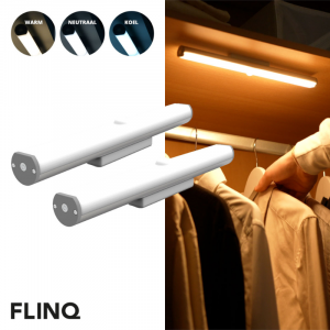 2-Pack FlinQ Aanpasbare LED Motion Sensor Light