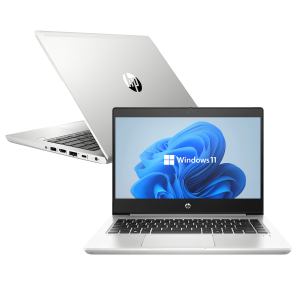 Refurbished HP ProBook 430 G7 voor en achterkant met Windows 11. Refurbished HP ProBook 430 G7 voor en achterkant met Windows 11.