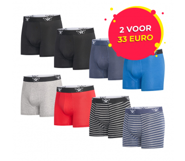 De 8-Pack Cappuccino Boxers in de kleurenmix.