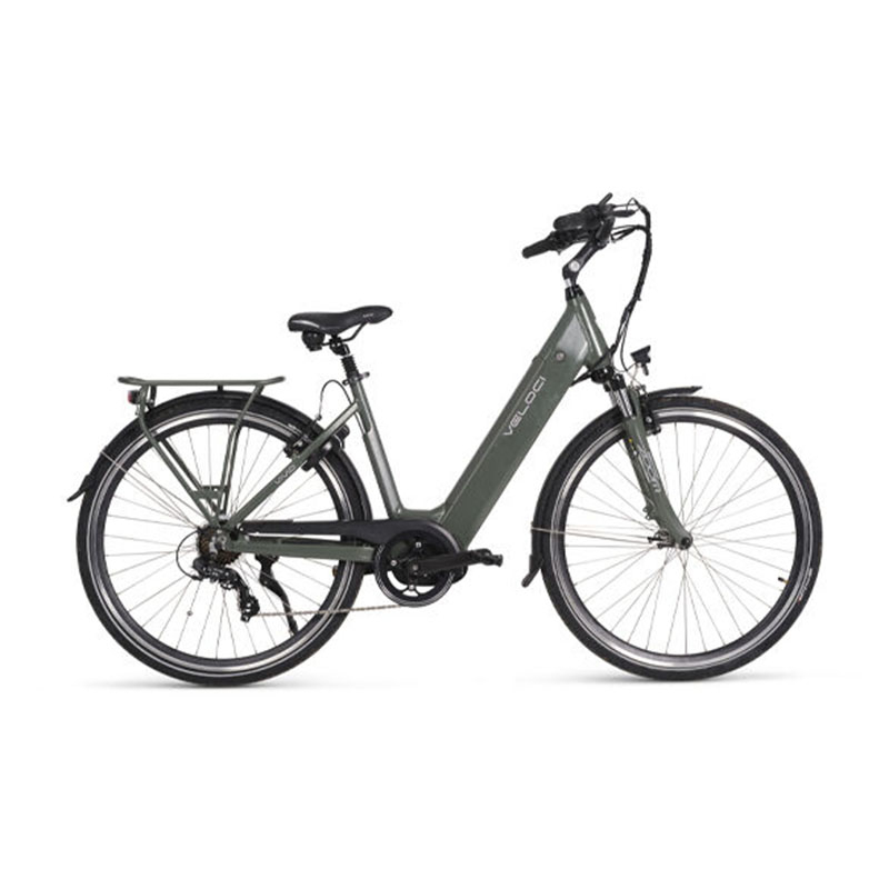 Het damesmodel van de Veloci Vivid Elektrische Fiets. 