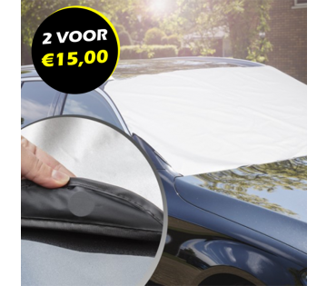 De Magnetische Vooruitcover beschermt je auto tegen de zon en vuil. 