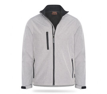 De Cappuccino Emilio Softshell Jas in de kleur grijs. De Cappuccino Emilio Softshell Jas in de kleur grijs.