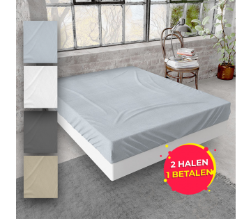Het Dreamhouse Premium Flanellen Hoeslaken in grijs. Het Dreamhouse Premium Flanellen Hoeslaken in grijs.