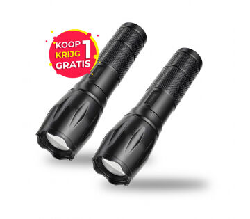 1+1 GRATIS FlinQ Militaire Zaklampen