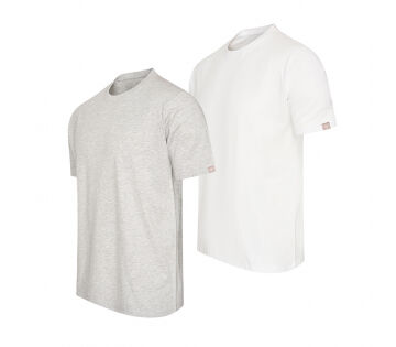 De 2-Pack Cappuccino Roma T-shirts in de kleur wit/lichtgrijs. De 2-Pack Cappuccino Roma T-shirts in de kleur wit/lichtgrijs.