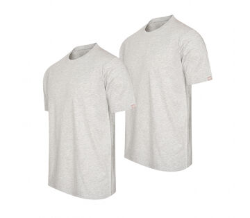 De 2-Pack Cappuccino Roma T-shirts in de kleur lichtgrijs. De 2-Pack Cappuccino Roma T-shirts in de kleur lichtgrijs.