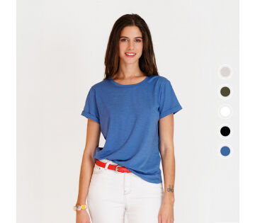 Het Le Jardin du Lin Linnen Dames T-Shirt is verkrijgbaar in meerdere kleuren.