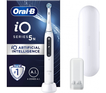 Oral B iO 5N Elektrische Tandenborstel met accessoires.