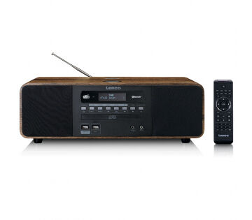 De Lenco DAR-051WD DAB+/FM Radio met CD-speler.