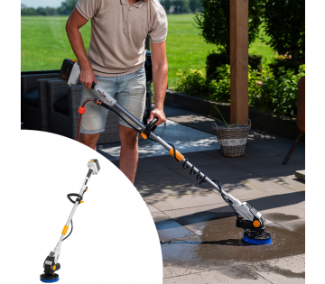 De Batavia 18V Twin Brush® Brushless Reinigingsborstel. De Batavia 18V Twin Brush® Brushless Reinigingsborstel.