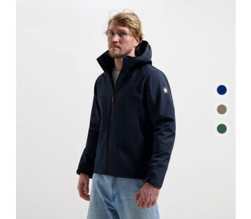 De Travelin' Softshell Herenjas Stian is verkrijgbaar in 3 verschillende kleuren. 