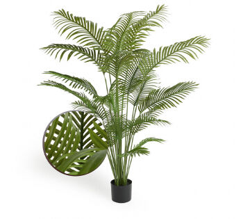 De Lifa Living Palm Kunstplant heeft een levensecht tropisch design.