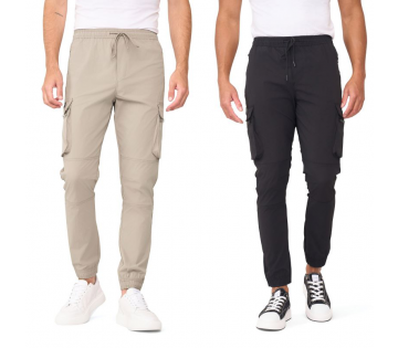 De Solution Heren Cargobroek Buddy is verkrijgbaar in de kleuren kaki en zwart. 
