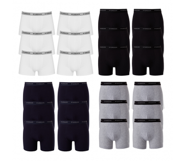 De 6-Pack McGregor Premium Boxershorts zijn verkrijgbaar in 4 kleuren.