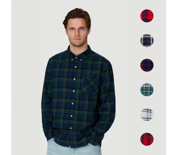American Flannel Flanellen Overhemd in verschillende kleuren.