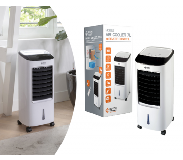 De Dutch Originals Air Cooler heeft een watertank van 7 liter! 