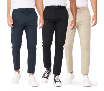 Heren Chino Prime in drie verschillende kleuren. Heren Chino Prime in drie verschillende kleuren.