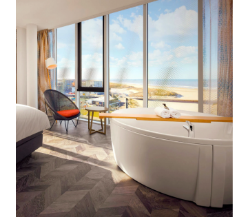 Inntel Hotels Den Haag Marina Beach | Overnacht in een splinternieuwe kamer met Whirlpool