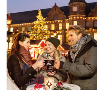 Geniet van de gezellige kerstsfeer in Düsseldorf incl. ontbijt, drankje & GRATIS parkeren