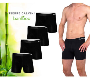 De Pierre Calvini Longfit Boxers zijn gemaakt van bamboe vezels en verkrijgbaar in zwart of assorti. 
