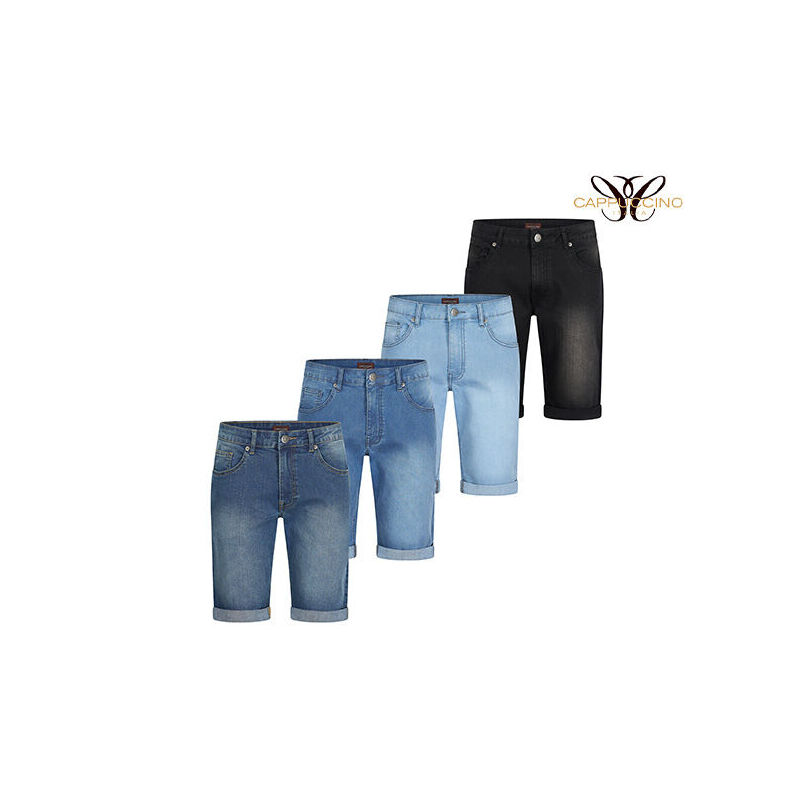 De Cappuccino Jeans Shorts zijn verkrijgbaar in verschillende maten en wassingen. 