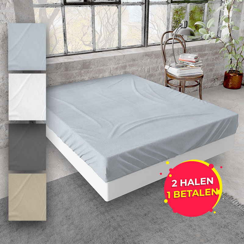 Het Dreamhouse Premium Flanellen Hoeslaken in grijs. Het Dreamhouse Premium Flanellen Hoeslaken in grijs.