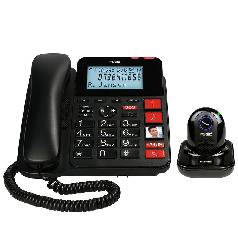 De Fysic FX3960 Huistelefoon met SOS Paniekknop.