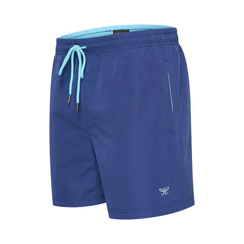 De Cappuccino Zwembroek Portofino in de kleur marineblauw. 