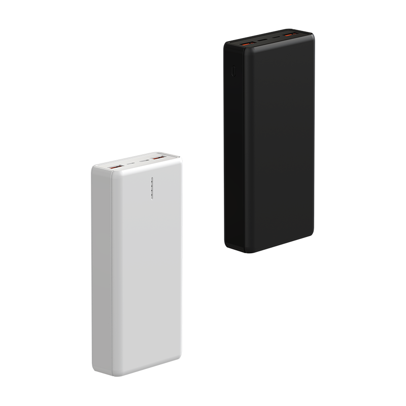 De FlinQ Powerbank Mammoth 20.000 mAh is verkrijgbaar in zwart en wit.