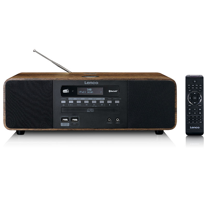 De Lenco DAR-051WD DAB+/FM Radio met CD-speler. De Lenco DAR-051WD DAB+/FM Radio met CD-speler.