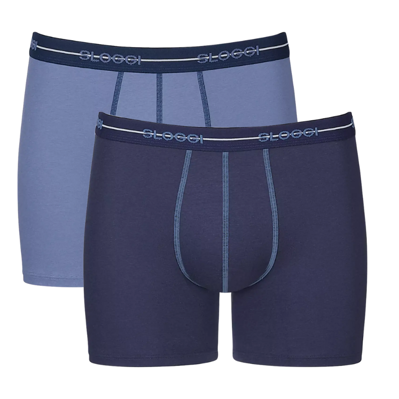 2-Pack Sloggi Men Start Herenondergoed-Short-Blue jeans 2-Pack Sloggi Men Start Herenondergoed-Short-Blue jeans