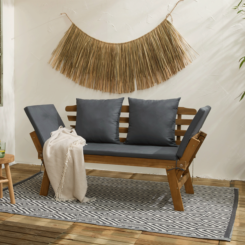 Lifa Garden 2-in-1 Houten Tuinbank en Ligbed. Lifa Garden 2-in-1 Houten Tuinbank en Ligbed.