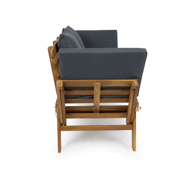 Lifa Garden 2-in-1 Houten Tuinbank en Ligbed.