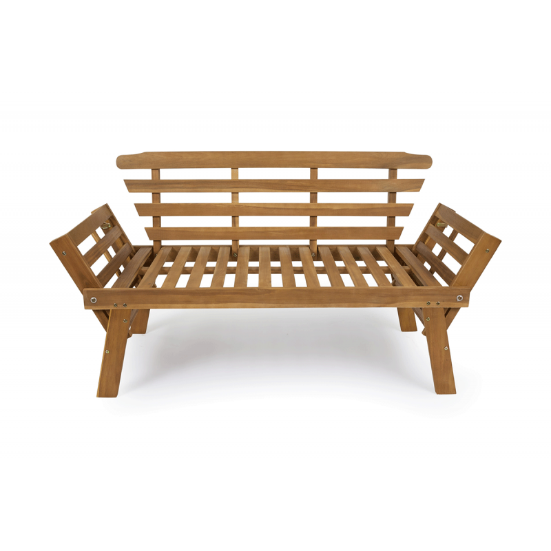 Lifa Garden 2-in-1 Houten Tuinbank en Ligbed.