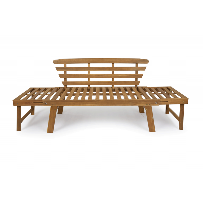 Lifa Garden 2-in-1 Houten Tuinbank en Ligbed.
