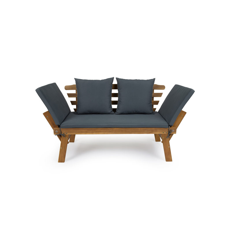 Lifa Garden 2-in-1 Houten Tuinbank en Ligbed.